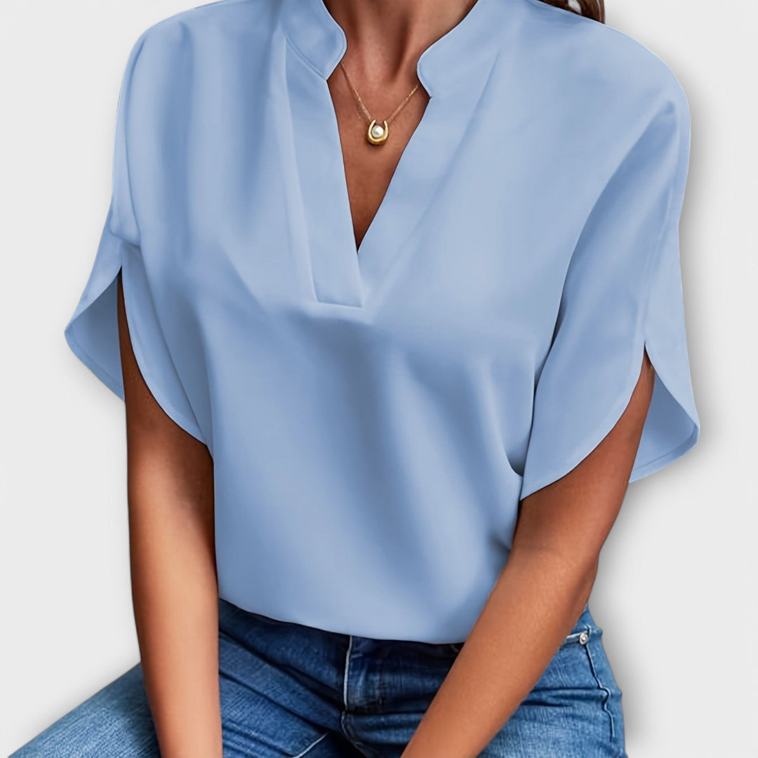 Gizela | Lightweight Cotton-Blend Blouse