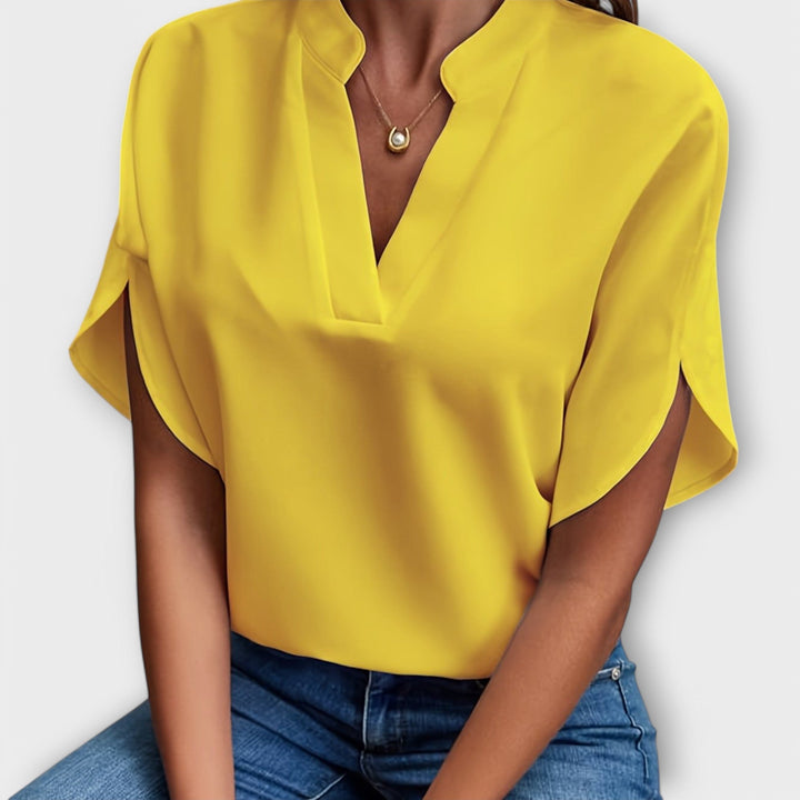 Gizela | Lightweight Cotton-Blend Blouse