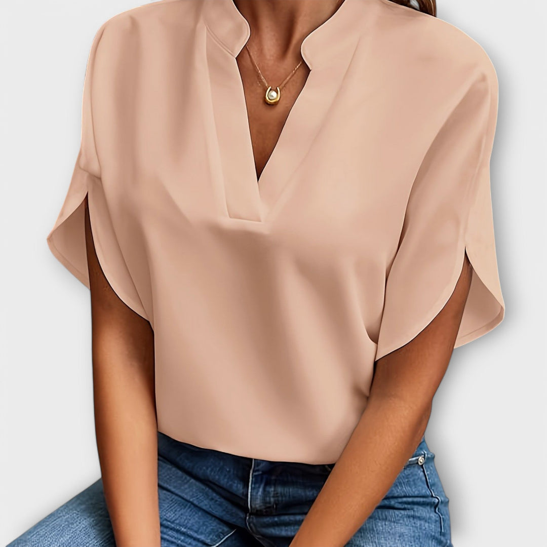 Gizela | Lightweight Cotton-Blend Blouse