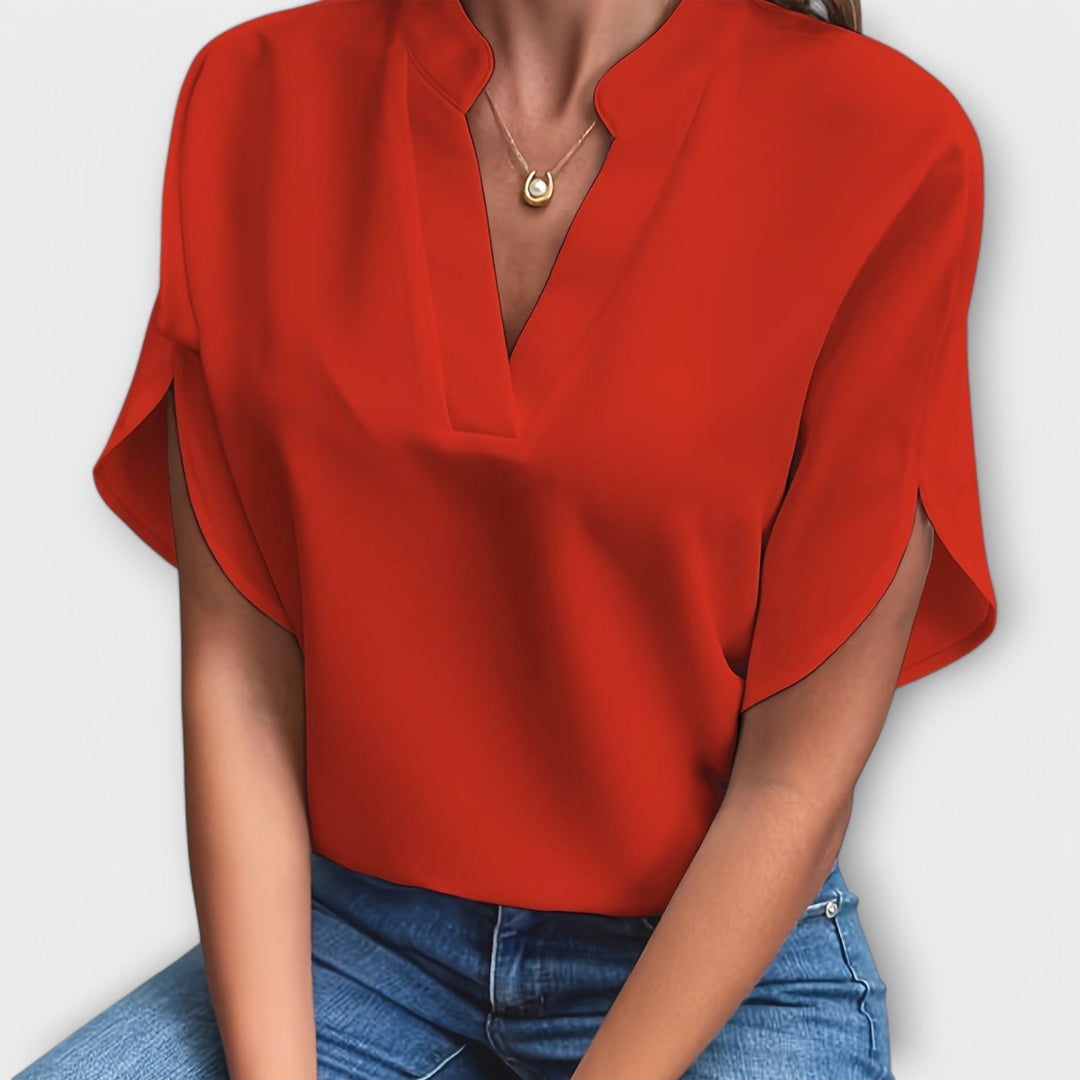 Gizela | Lightweight Cotton-Blend Blouse