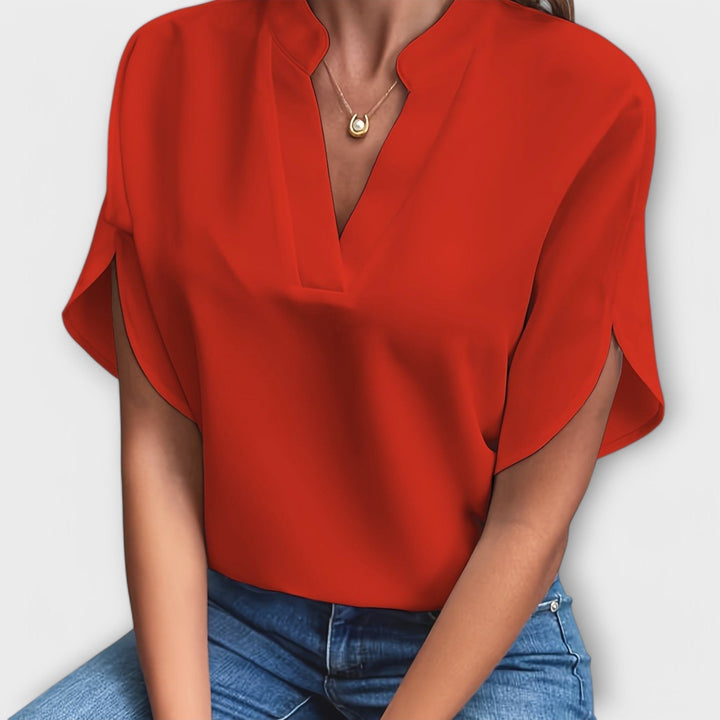 Gizela | Lightweight Cotton-Blend Blouse
