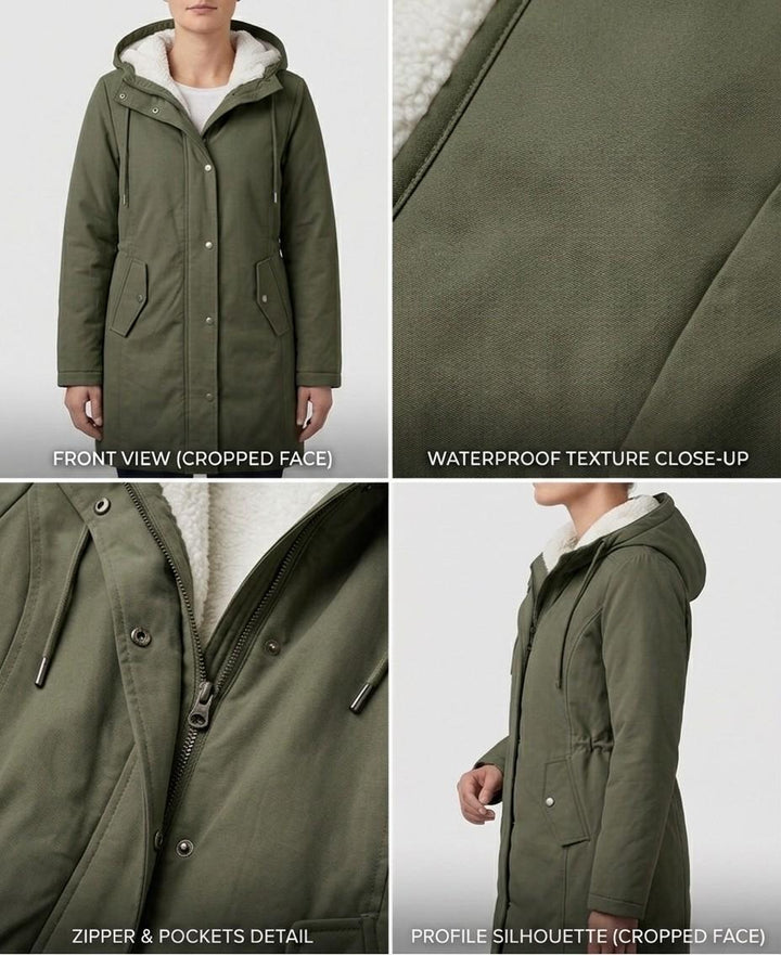 Adriana | Parka Lungo Impermeabile