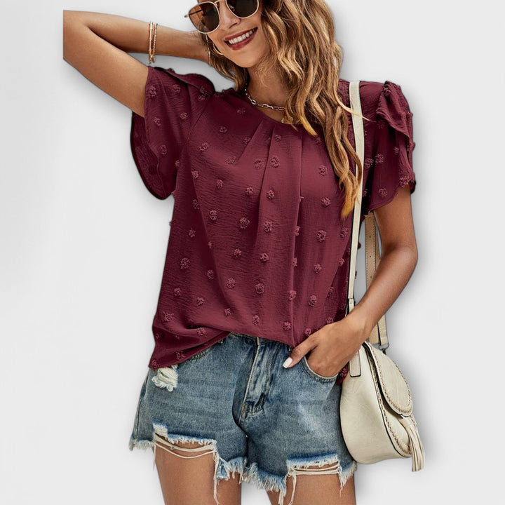 Amalia | Floral Sleeve Blouse