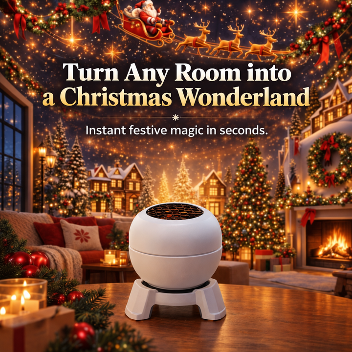 Instant festive magic in seconds with the Christmas projector