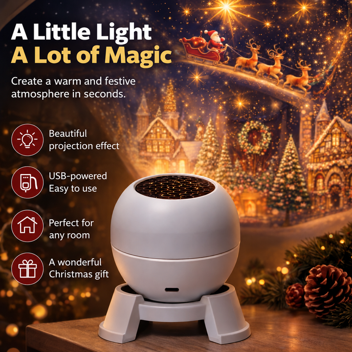 USB-powered compact projector: easy to use and a Christmas gift idea