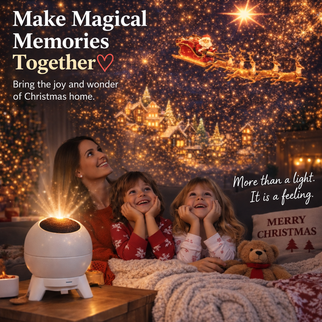 Make magical memories together with festive Christmas projections