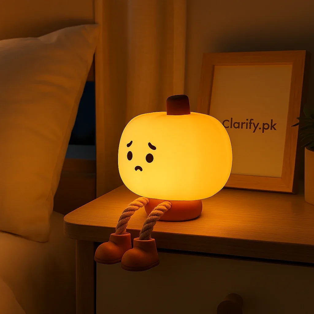 Cute Silicone Pumpkin Night Light