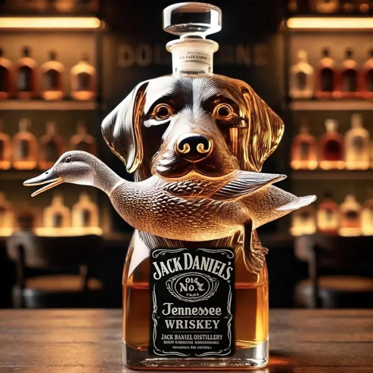 Dog-Shaped Whisky Bottle – dog-shaped decorative bottle