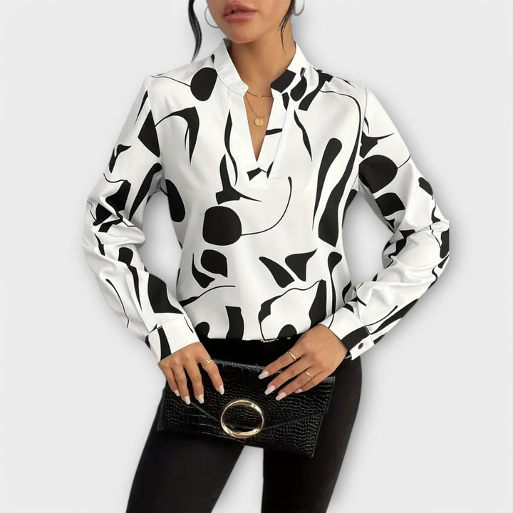 Livia | Abstract Print Blouse