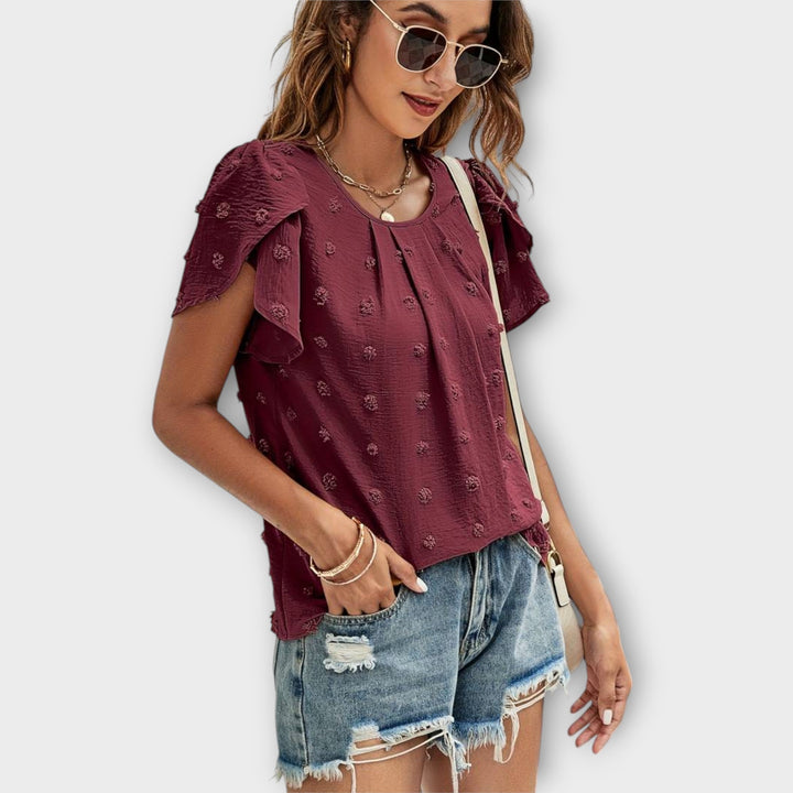 Amalia | Floral Sleeve Blouse