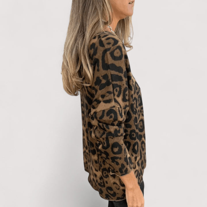 Zlata | Leopard Print Casual Top