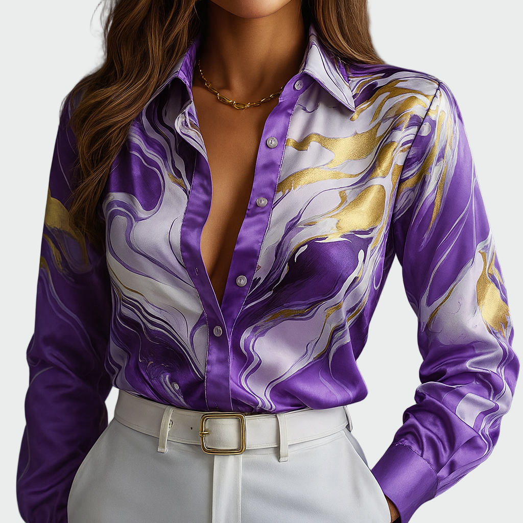 Miriam | Relaxed Satin Shirt