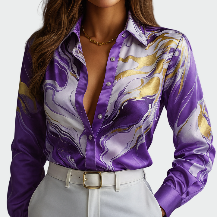Miriam | Relaxed Satin Shirt