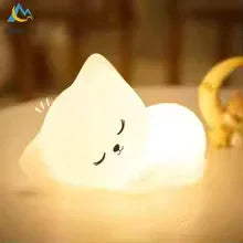 Soft Silicone Cat LED Lamp Night Light