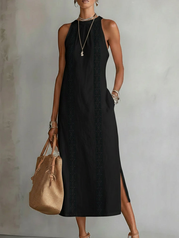 Ella | Elegant Embroidered Midi Dress