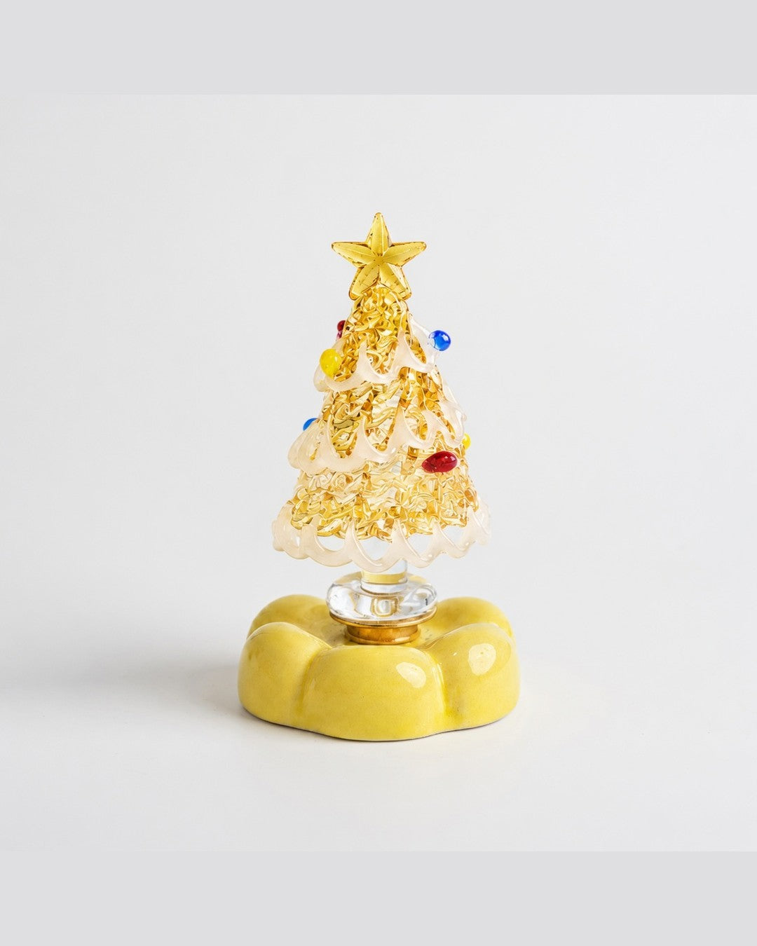 Handmade Spinning Glass Christmas Tree