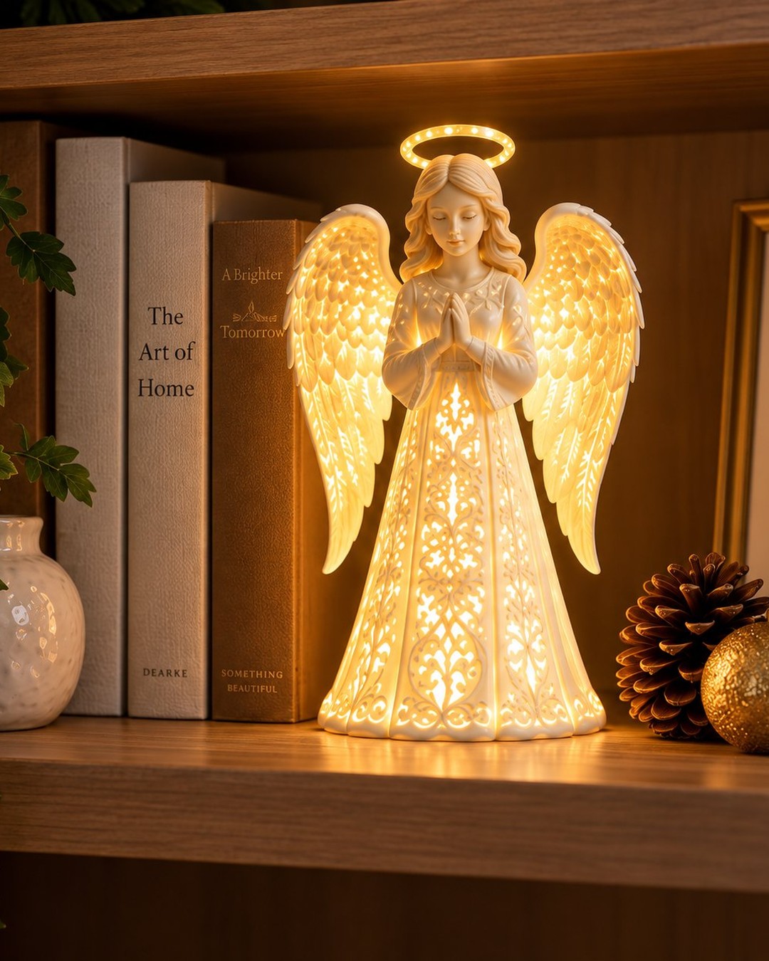 Guardian Angel – Warm LED Light Ornament