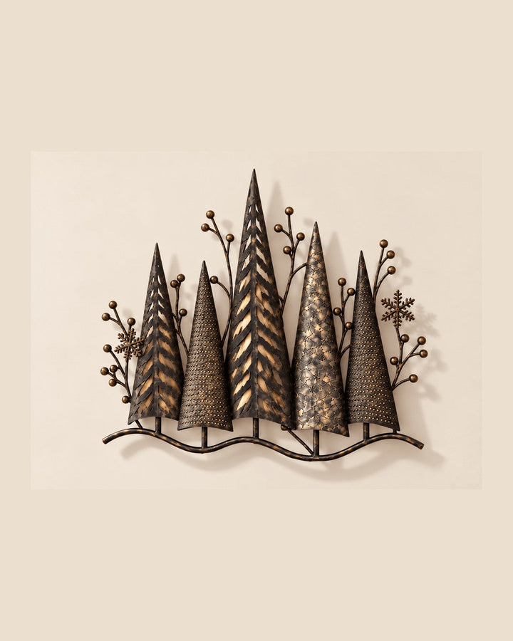 Winter Forest LED Wall Art – Vintage Bronze Finish