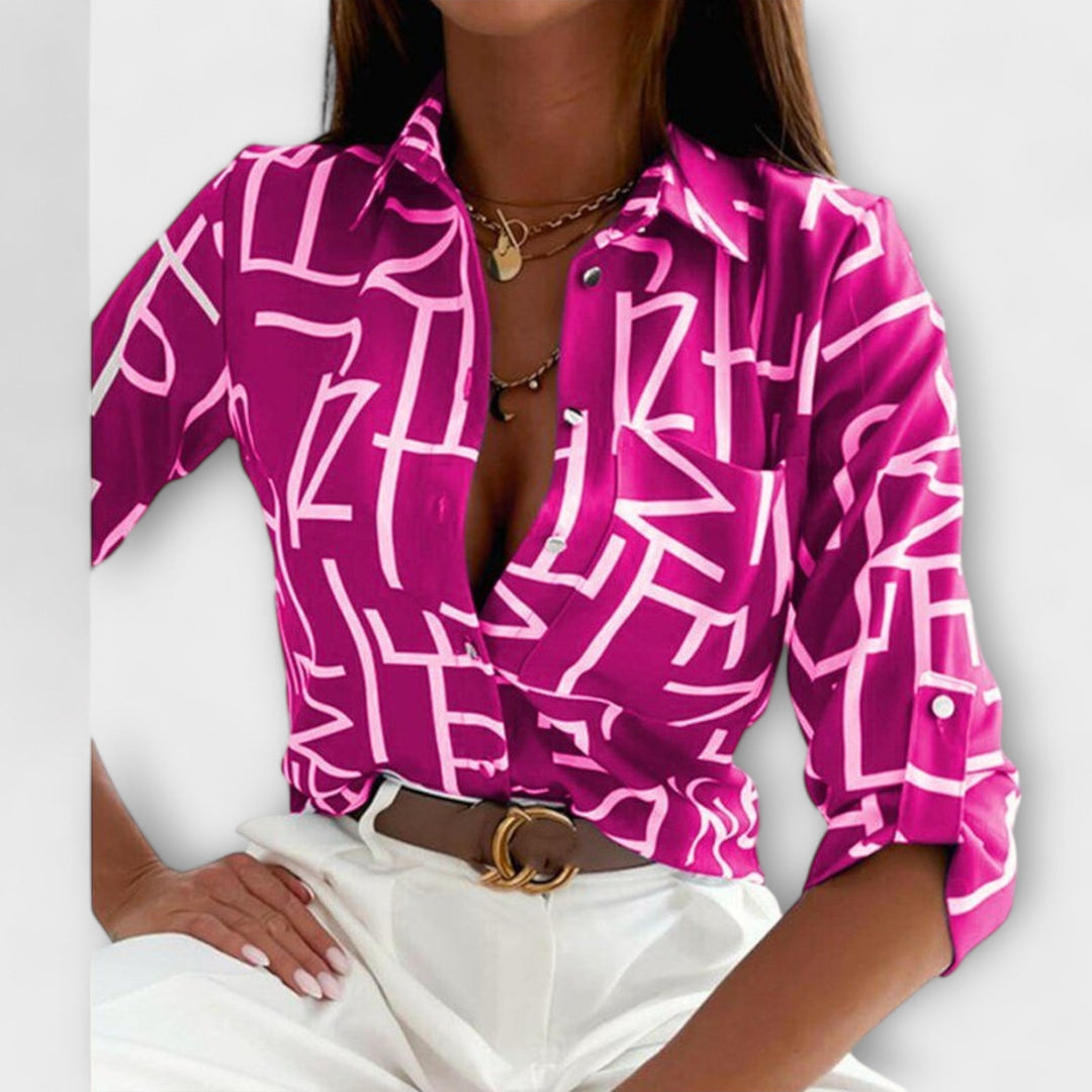 Lumi | Geometric Print Blouse