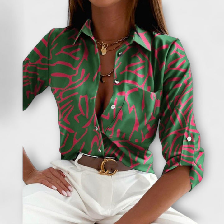 Lumi | Geometric Print Blouse
