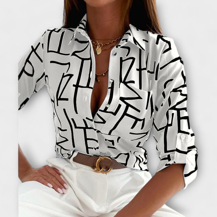 Lumi | Geometric Print Blouse