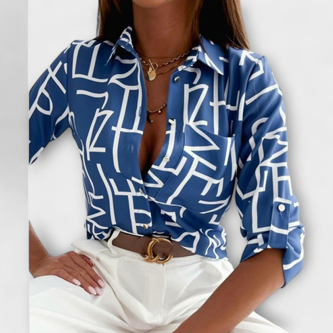 Lumi | Geometric Print Blouse