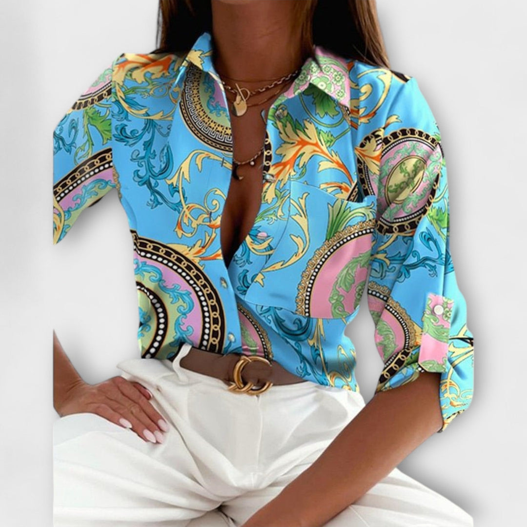 Lumi | Geometric Print Blouse
