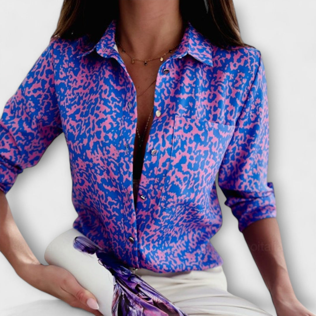 Camila | Geometric Print Blouse