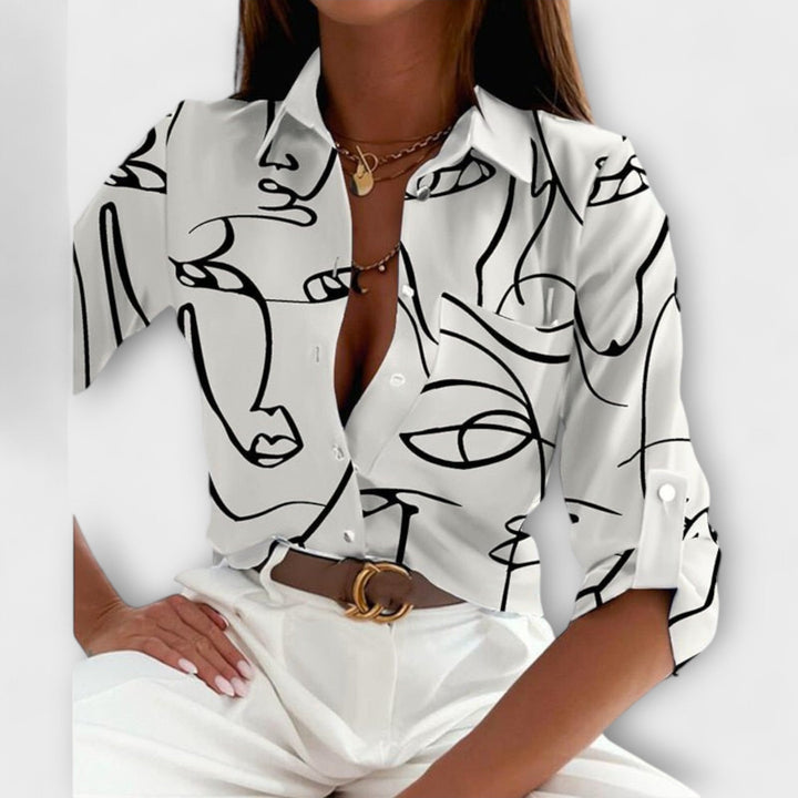 Lumi | Geometric Print Blouse