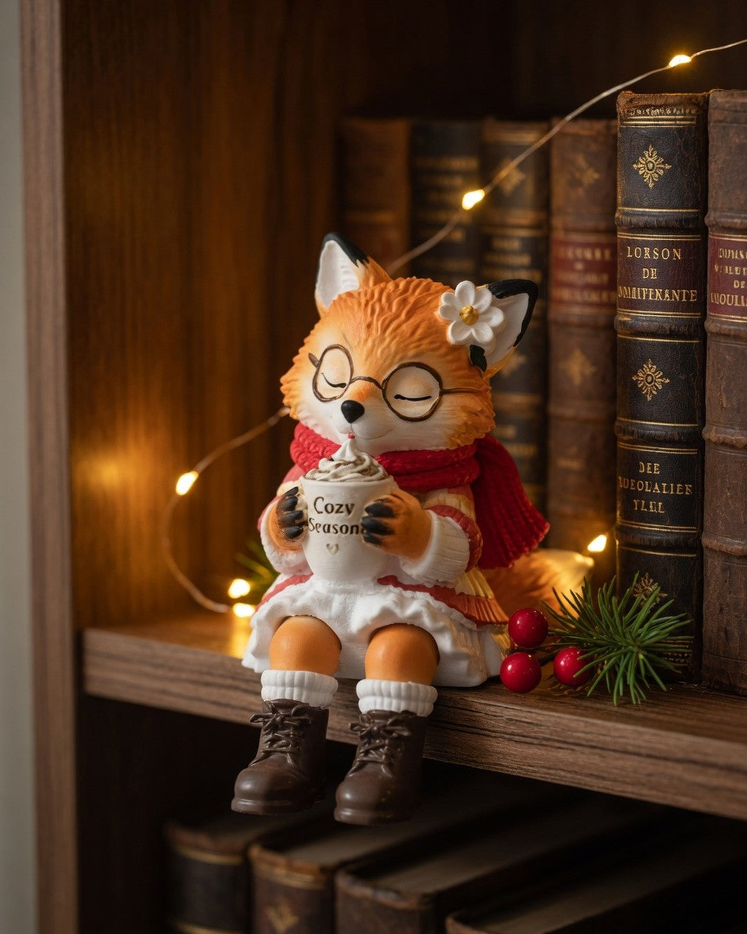 Cosy Season Animal Shelf Sitters – Fox, Owl & Rabbit