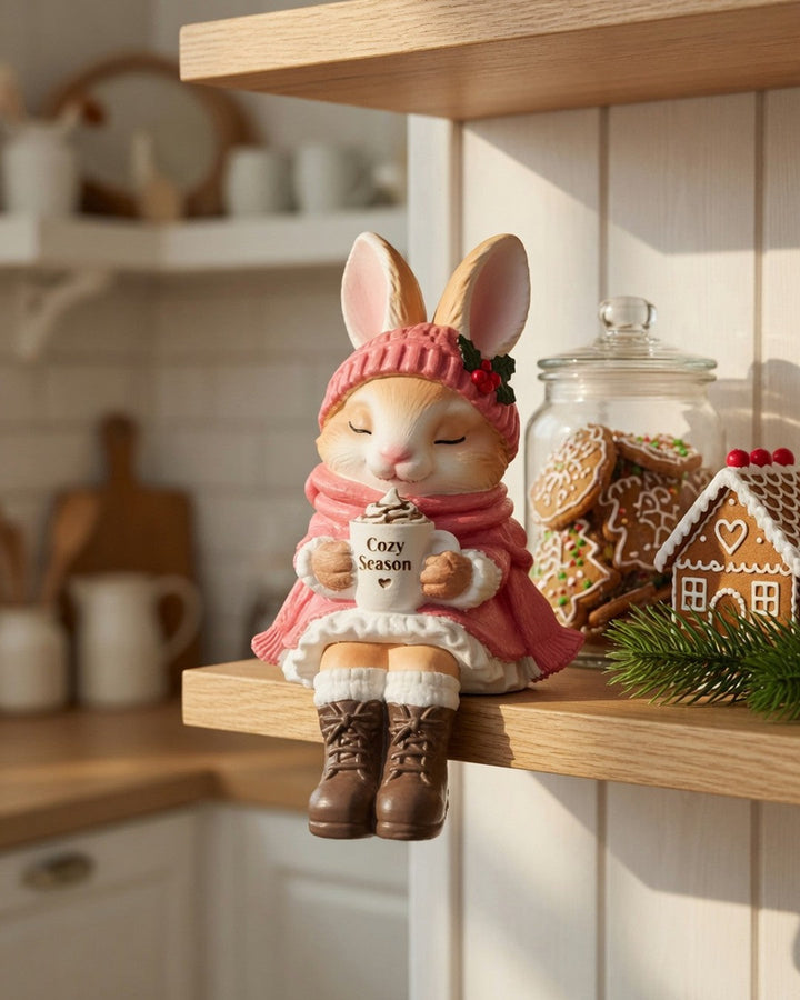 Cosy Season Animal Shelf Sitters – Fox, Owl & Rabbit